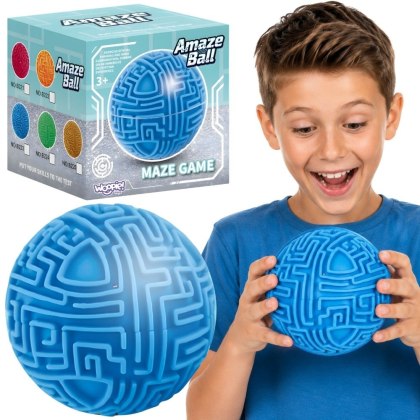 WOOPIE Niebieska Kula Labirynt 3D Gra Zręcznościowa Amaze Ball