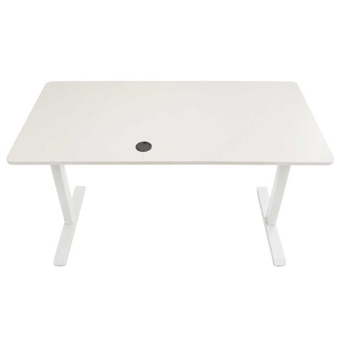 BIURKO ELEKTRYCZNE 120X60CM REGULOWANE 72-118CM PAMIĘĆ PANEL STEROWANIA BIAŁE