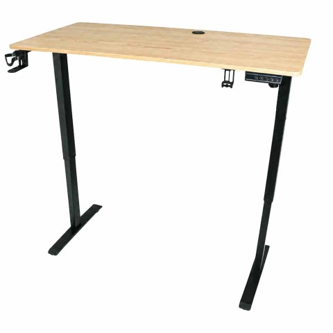 BIURKO ELEKTRYCZNE 120X60CM REGULOWANE 72-118CM PAMIĘĆ PANEL STEROWANIA DREWNO