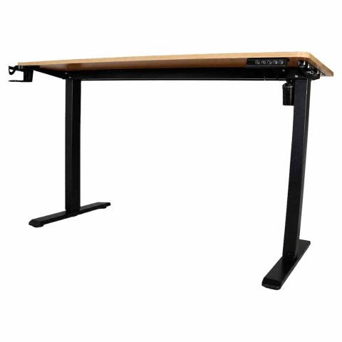 BIURKO ELEKTRYCZNE 120X60CM REGULOWANE 72-118CM PAMIĘĆ PANEL STEROWANIA DREWNO