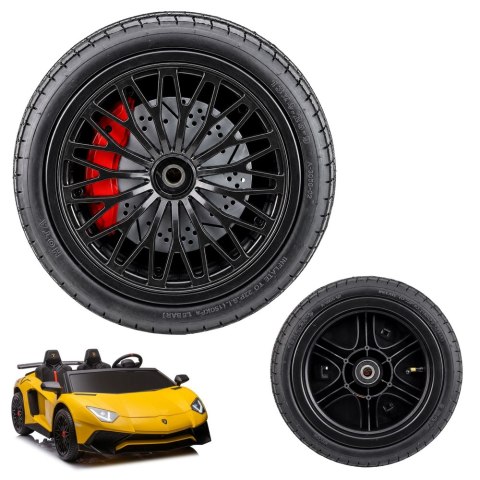 KOŁO GUMOWE POMPOWANE DO AUTA NA AKUMULATOR LAMBORGHINI AVENTADOR XXL A8803