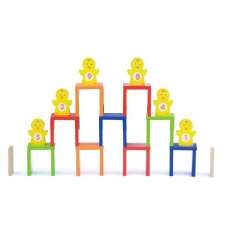 VIGA Drewniany Tor Domino 122 el.