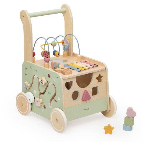 VIGA PolarB Drewniany Chodzik Pchacz Edukacyjny Sorter Ksylofon Kostka 12m