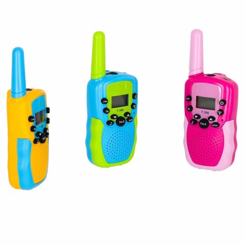 WALKIE TALKIE KRÓTKOFALÓWKI DLA DZIECI ZESTAW 3 SZTUKI ZASIĘG DO 3KM KOLORY