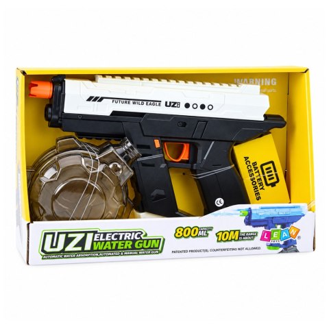 PISTOLET NA WODĘ ELEKTRYCZNY AUTOMATYCZNY UZI ZASIĘG 10M ZBIORNIK 800ML