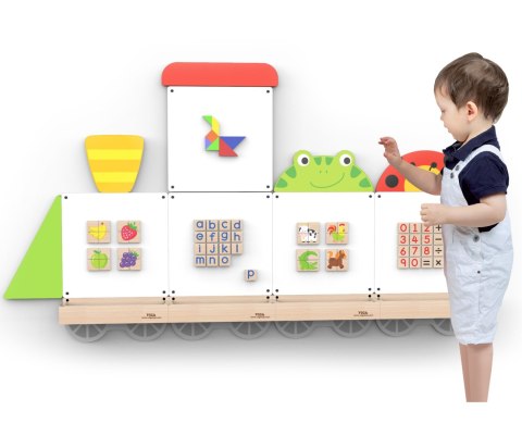TABLICE EDUKACYJNE SUCHOŚCIERALNE MAGNETYCZNE VIGA POCIĄG ZWIERZĄTKA FSC