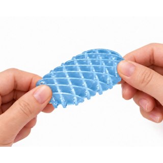 Zabawka Fidget Niebieska Przezroczysta Antystresowa Kolorowa Elastyczna 5cm
