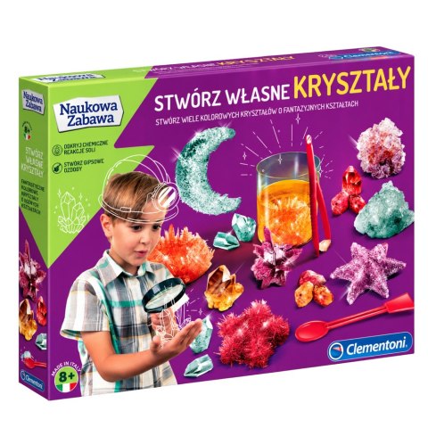Naukowa Zabawa Zestaw Laboratorium Stwórz Własne Kryształy Język Polski Clementoni 50069