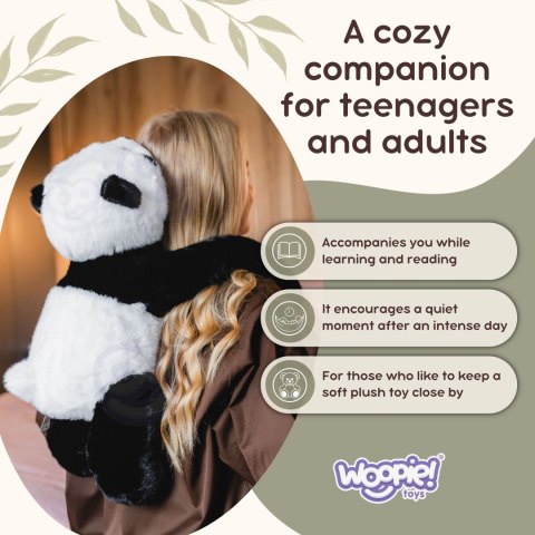 WOOPIE Pluszak Obciążeniowy Panda Antystresowy Sensoryczny Ciężkomiś Przytulanka 65cm 1,5 kg