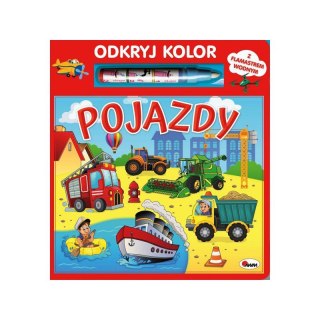 MALOWANKA WODNA ODKRYJ KOLORY POJAZDY FLAMASTER