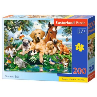 PUZZLE ZWIERZAKI 200 ELEMENTÓW CASTORLAND