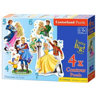 PUZZLE 4W1 ZAKOCHANA KSIĘŻNICZKA CASTORLAND DUŻE