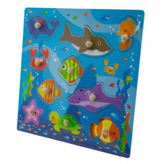 PUZZLE DREWNIANE OCEAN 30X30 NA PINEZKACH 8 EL