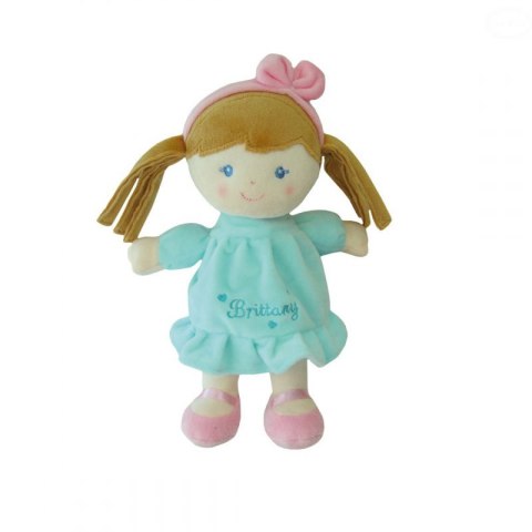Miękka zielona lalka szmacianka przytulanka 25 cm