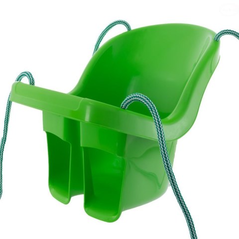 Huśtawka kubełkowa zielona krzesełko do 30kg