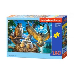 Puzzle 180 elementów Owl Family 32×23 cm