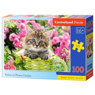 PUZZLE KOTEK W OGRODZIE 100 ELEMENTÓW CASTORLAND