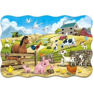 PUZZLE ZWIERZĘCA FARMA 20 DUŻYCH ELEMENTÓW CASTORLAND