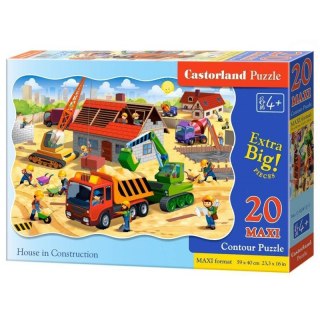 PUZZLE DOM W BUDOWIE 20 DUŻYCH ELEMENTÓW CASTORLAND