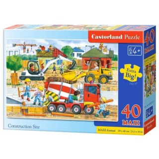 PUZZLE 40 EL. MAXI BUDOWA CONSTRUCTION SITE CASTORLAND