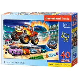 PUZZLE MAXI MONSTER TRUCK 40 DUŻYCH ELEMENTÓW CASTORLAND