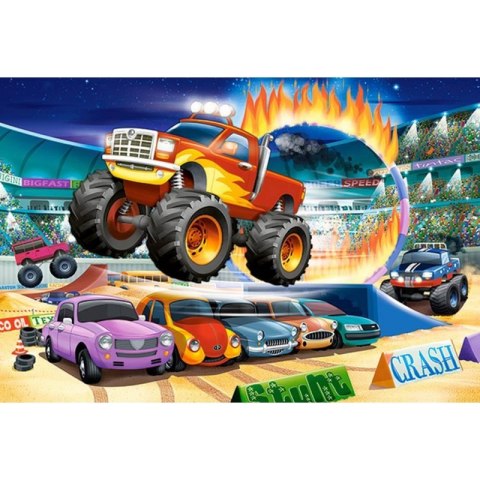 PUZZLE MAXI MONSTER TRUCK 40 DUŻYCH ELEMENTÓW CASTORLAND
