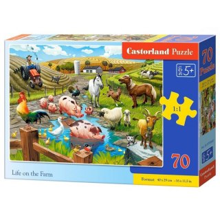 PUZZLE ŻYCIE NA FARMIE 70 ELEMENTÓW CASTORLAND