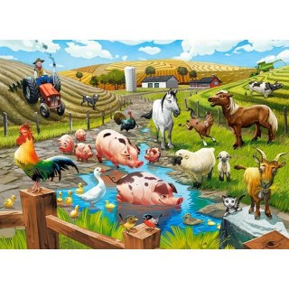 PUZZLE ŻYCIE NA FARMIE 70 ELEMENTÓW CASTORLAND