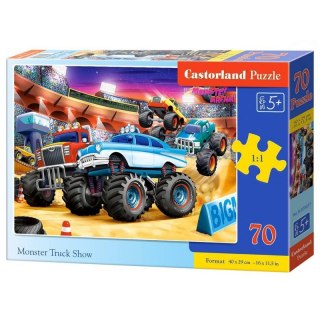 PUZZLE POKAZ MONSTER TRUCK 70 ELEMENTÓW CASTORLAND