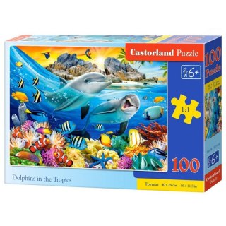 PUZZLE DELFINY W TROPIKACH 100 ELEMENTÓW CASTORLAND