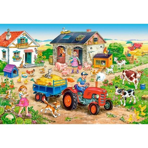 PUZZLE MAXI ŻYCIE NA FARMIE 40 DUŻYCH ELEMENTÓW CASTORLAND