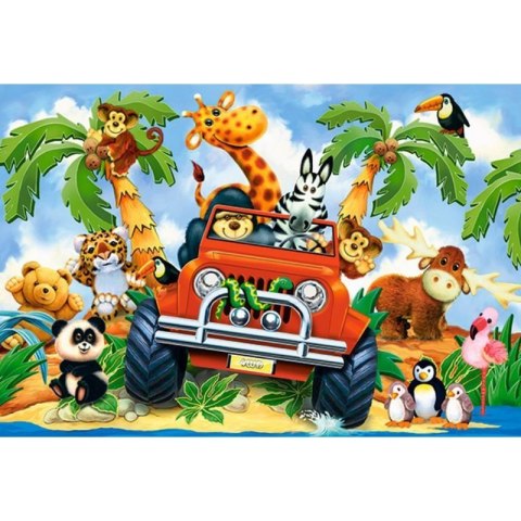 PUZZLE MAXI SOFTIES ON SAFARI 40 DUŻYCH ELEMENTÓW CASTORLAND