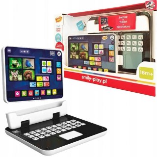 EDUKACYJNY LAPTOP TABLET 2W1 NAUKA CZYTANIA