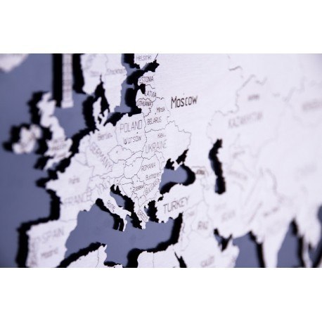 Drewniane puzzle 3d wooden.city - mapa świata xl coral Drewniane puzzle 3d wooden.city - mapa świata xl coral