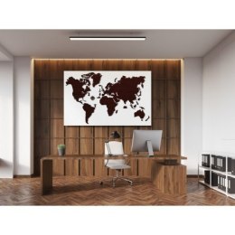 Drewniane puzzle 3d wooden.city - mapa świata xl dark oak