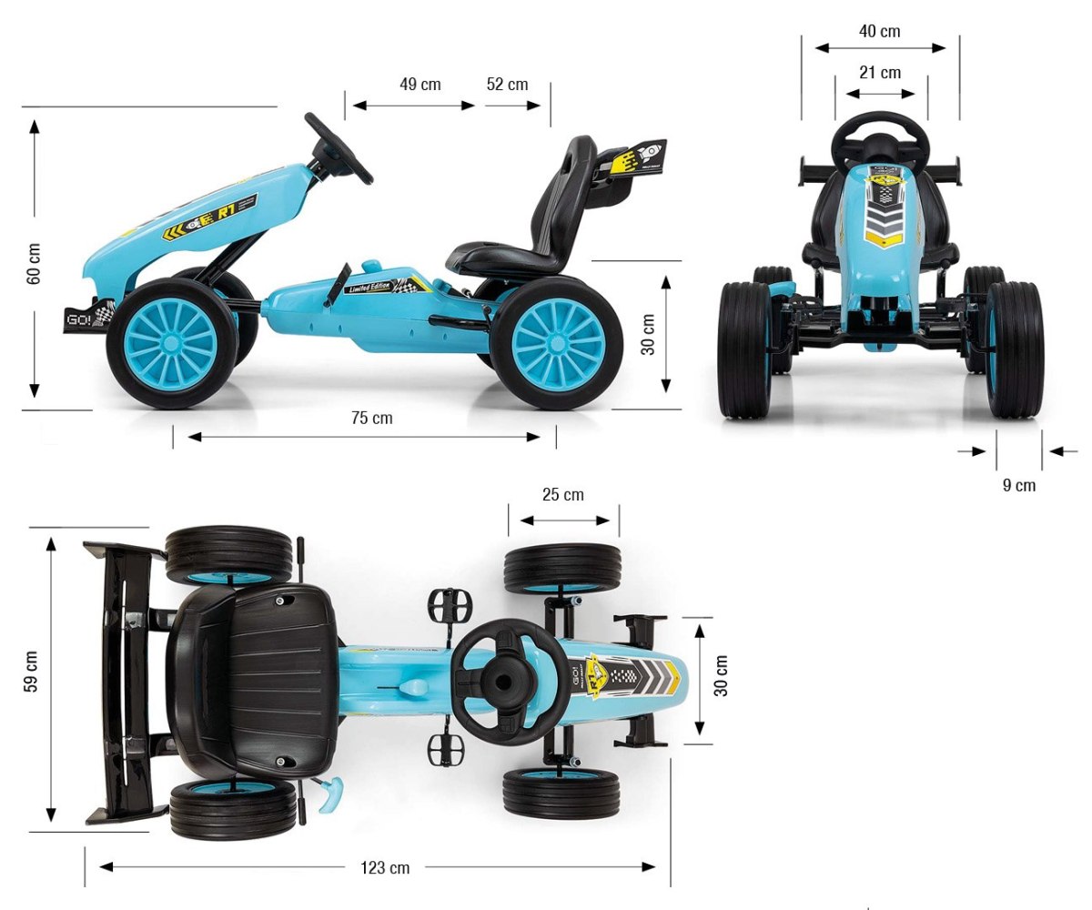 Gokart na pedały Rocket Ocean Gokart na pedały Rocket Ocean