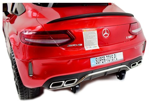 MERCEDES C 63 S COUPE, MIĘKKIE SIEDZENIE , MIEKKIE KOŁA, SYSTEM ESW, 5 PUNKTOWE PASY /QY-1588 MERCEDES C 63 S COUPE, MIĘKKIE SIEDZENIE , MIEKKIE KOŁA, SYSTEM ESW, 5 PUNKTOWE PASY /QY-1588