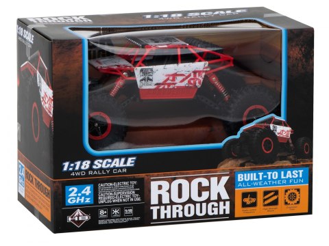 SAMOCHÓD ZDALNIE STEROWANY AUTO RC ROCK CRAWLER 1:18 4X4 PILOT 2.4G AKUMULATOR