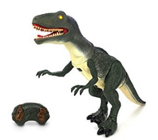 Dinozaur zdalnie sterowany na pilota RC Velociraptor + dźwięki