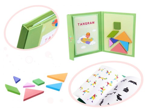 Tangram książeczka magnetyczna układanka klocki 3D