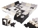 Mata edukacyjna piankowe puzzle kojec szara 143 x 143 cm 36 elementów