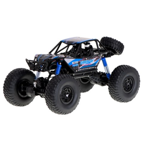 Samochód zdalnie sterowany na pilota RC Crawler Climbing Car 1:10 4WD 48cm niebieski