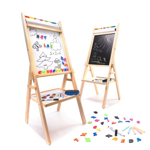 Tablica magnetyczna kredowa liczydło papier kreda literki gratis Tablica magnetyczna kredowa liczydło papier kreda literki gratis
