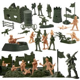 Żołnierzyki baza wojskowa figurki zestaw 114el.