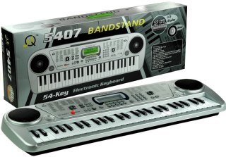 KEYBOARD ORGANY PIANINO MQ5407 54 KLAWISZE LCD NAGRYWANIE TRYB NAUKI 2 GŁOŚNIKI