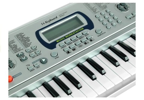 KEYBOARD ORGANY PIANINO MQ5407 54 KLAWISZE LCD NAGRYWANIE TRYB NAUKI 2 GŁOŚNIKI