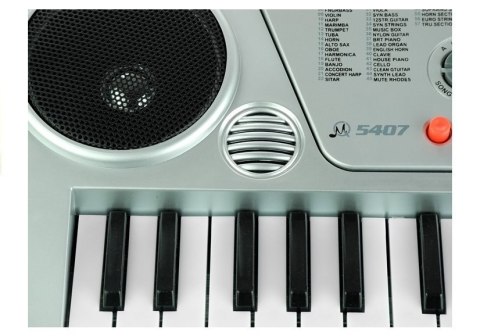 KEYBOARD ORGANY PIANINO MQ5407 54 KLAWISZE LCD NAGRYWANIE TRYB NAUKI 2 GŁOŚNIKI