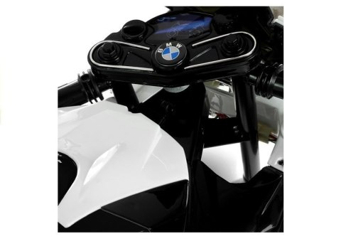 MOTOR NA AKUMULATOR DLA DZIECKA 5-8 LAT BMW S1000RR ŚCIGACZ LED EVA DŹWIĘKI SKÓRA KLUCZYK