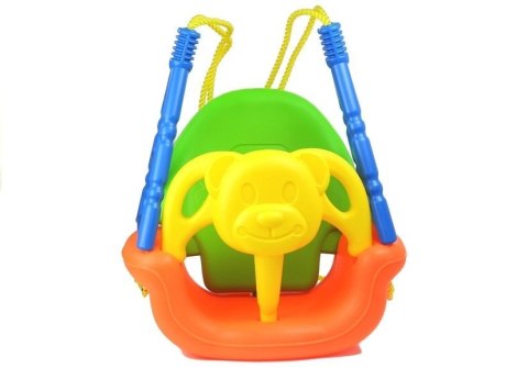HUŚTAWKA KUBEŁKOWA MIŚ DLA DZIECI REGULOWANA 3W1 DO 30KG 6M+ BARIERKA OPARCIE