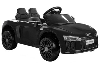 AUTO NA AKUMULATOR AUDI R8 SPYDER SAMOCHÓD DLA DZIECKA PILOT LED RADIO EVA